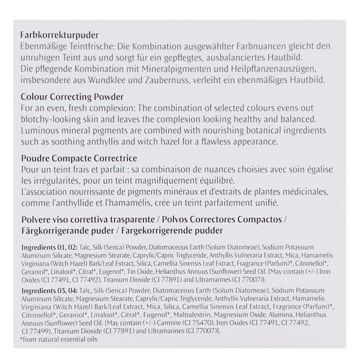 Dr. Hauschka Poudre Compacte Correctrice 00 Transparent - 8g-5