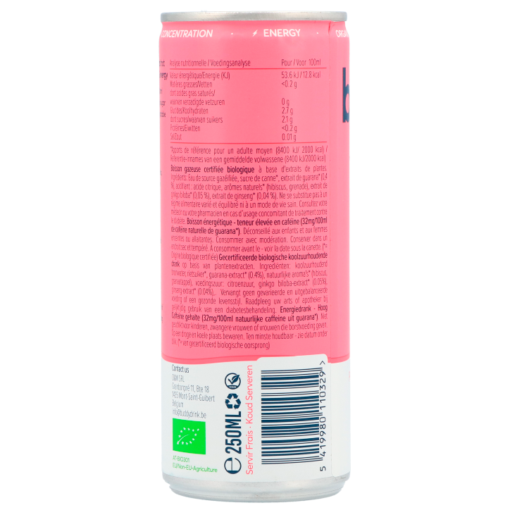 Buddy Focus & Energy Drink Pomegranate Hibiscus - 250ml-2