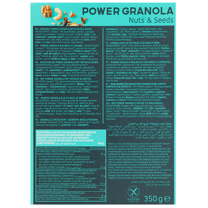 Turtle Power Granola Noix et Graines - 350g-2
