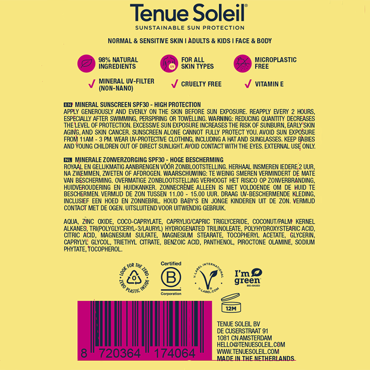 Tenue Soleil Mineral Sunscreen SPF30 - 30ml-2