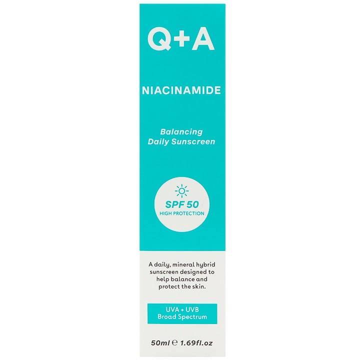Q+A Crème Solaire Equilibrant Niacinamide SPF50 - 50ml-1