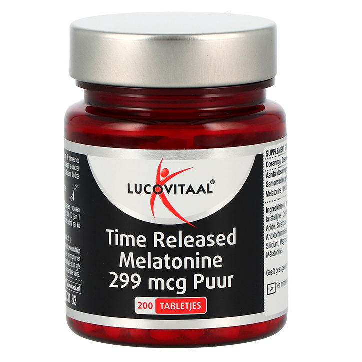Lucovitaal Timed Release Mélatonine 299mcg - 200 comprimés-2