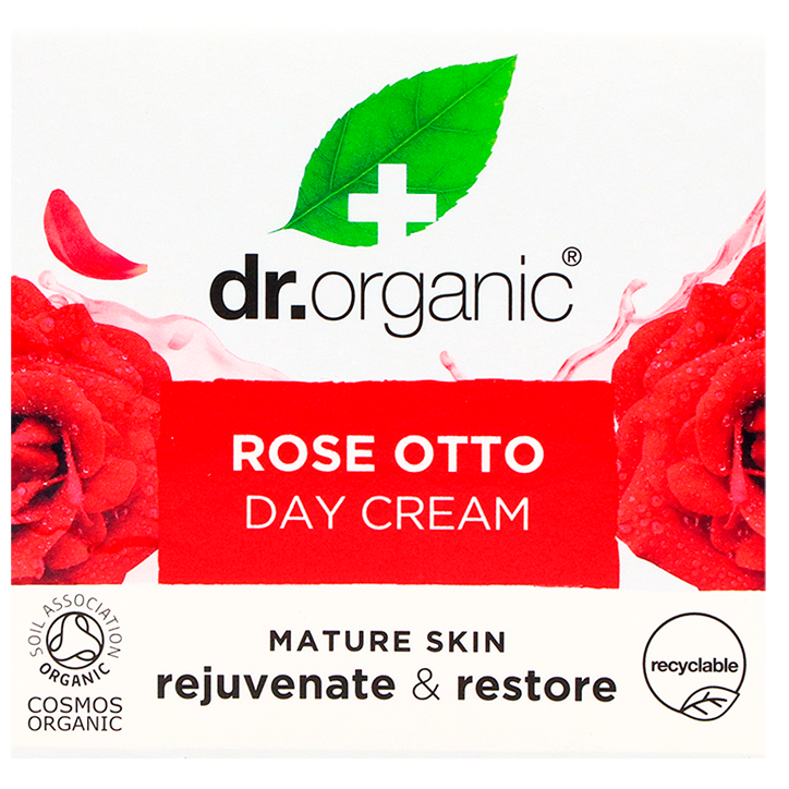 Crème de jour Dr. Organic à l'Huile de de rose Otto 50 ml
