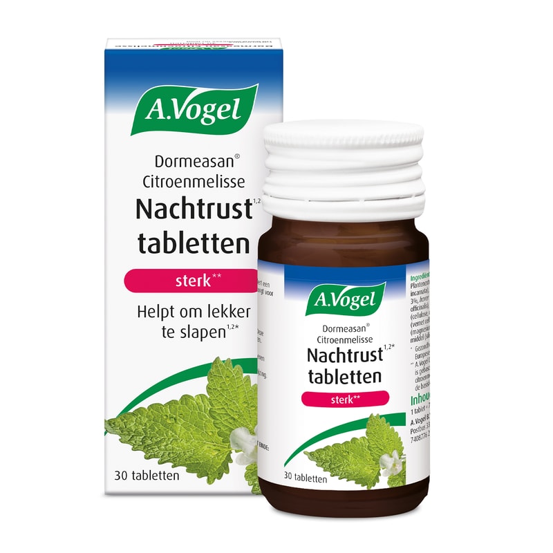 A.Vogel Dormeasan Nachtrust Sterk Citroenmelisse Tabletten (30 Tabletten)