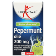 Lucovitaal Pepermunt Olie, 200mg (30 Capsules)