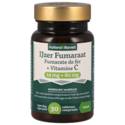 Holland & Barrett IJzer Fumaraat + Vitamine C 14mg + 80mg - 30 tabletten