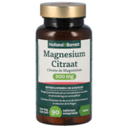 Holland & Barrett Magnesium Citraat 200 mg - 90 tabletten