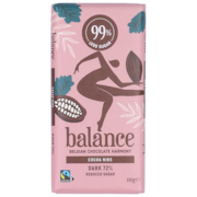 Balance Cacao Nibs 72% Pure Chocoladereep - 100g