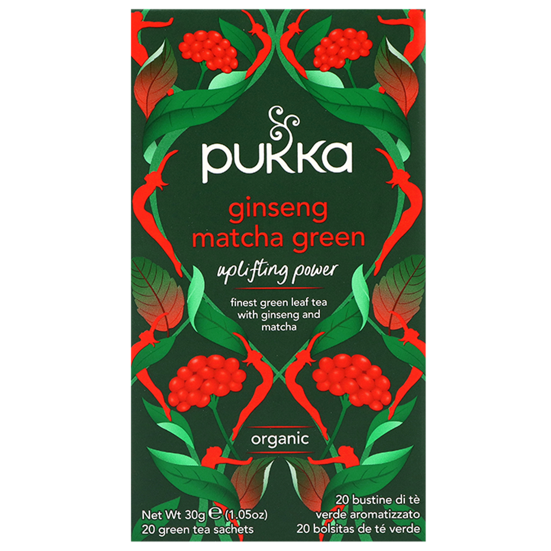 Pukka Ginseng Matcha Tea Bio Matcha Holland & Barrett Soins et