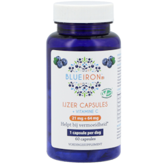 Afbeelding 1 voor IJzer Capsules + Vitamine C - 60 capsules