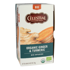 Celestial Seasonings Ginger & Turmeric Tea Bio (20 Theezakjes)