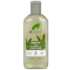 Shampoing & après-shampoing Dr. Organic à l'Huile de chanvre 2 en 1 265 ml