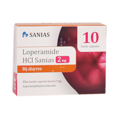 Sanias Loperamide HCI, 2mg (10 Capsules)