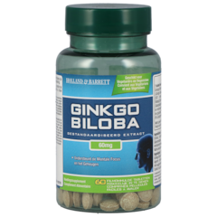 Holland & Barrett Ginkgo Biloba, 60mg (60 Tabletten)