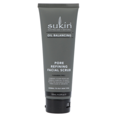 Sukin Oil Balancing + Charcoal Gommage facial resserrant des pores - 125ml