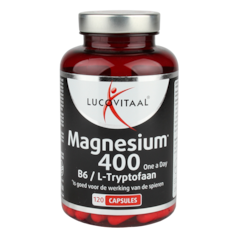 Lucovitaal Magnésium 400mg B6 / L-Tryptophane - 120 capsules