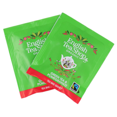 English Tea Shop Thé Vert Grenade & Pétales de Rose Bio - 20 sachets