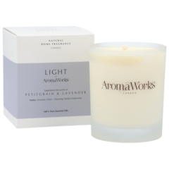 AromaWorks Light Range Candle Petitgrain & Lavender - 220g