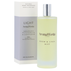 AromaWorks Light Range Room Mist Petitgrain & Lavender - 100ml
