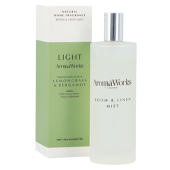 AromaWorks Light Range Room Mist Lemongrass & Bergamot - 100ml