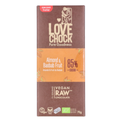 Lovechock Almond & Baobab 85% Cacao Bio - 70g