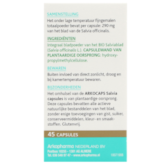 Afbeelding 3 voor Salie Bio (45 Capsules)