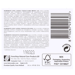 Afbeelding 2 voor Hennaplus Long Lasting Colour 4.45 Warm Brown - 100ml
