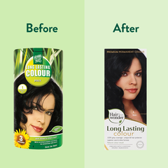 Afbeelding 3 voor Hennaplus Long Lasting Colour 4 Medium Brown - 100ml