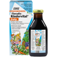 Floradix Kindervital multi vitamines fruitées spécial enfants formule 250 ml