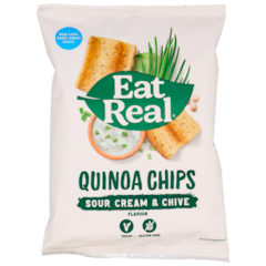 Eat Real Chips de quinoa crème sure et ciboulette 30 g