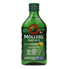 Möller's Omega-3 Levertraan Citroen - 250 ml