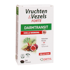 Ortis Vruchten & Vezels Forte Darmtransit (24 Tabletten)
