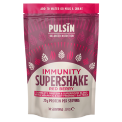 Pulsin Supershake Immunity Blend Rode Bessen - 280g