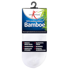 Lucovitaal Chaussettes Courtes Bambou Blanc 39-42