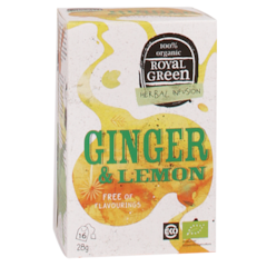 Royal Green Ginger Lemon Bio (16 Theezakjes)