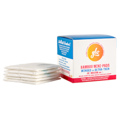 glo Mini serviettes bambou pour incontinence vessie sensible - 16 pièces