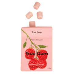 True Gum Raspberry & Vanilla Kauwgom - 21g