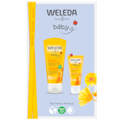 Weleda Coffret avantage bébé calendula crème lavante corps & cheveux et crème visage