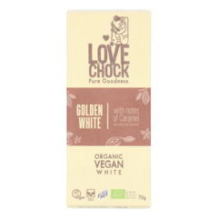 LoveChock Golden White Organic Vegan Chocklate Bio (70 g)