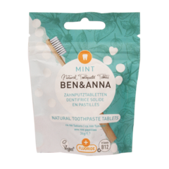 Ben & Anna Natuurlijke Tandpasta Tabletten met Fluoride - 100 stuks