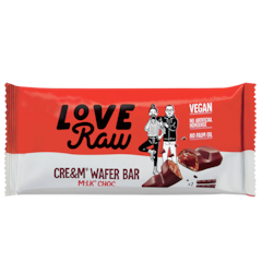 LoveRaw Cream Wafer Bar Vegan Milk Chocolate - 43g