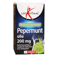 Lucovitaal Huile de menthe poivrée, 200 mg (30 capsules)
