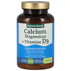 Calcium, Magnesium + Vitamine D3 - 120 tabletten