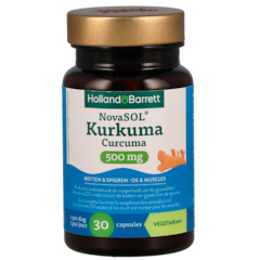 Holland & Barrett Curcuma NovaSOL® 500mg + Vitamine D3 - 30 capsules