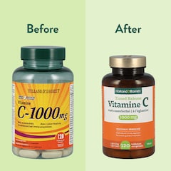 Timed Release Vitamine C 1000mg met Rozenbottel - 120 tabletten