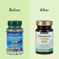 Foliumzuur 400mcg - 180 tabletten