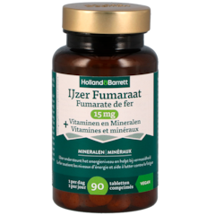 Holland & Barrett IJzer Fumaraat 20mg + Vitaminen En Mineralen - 90 tabletten