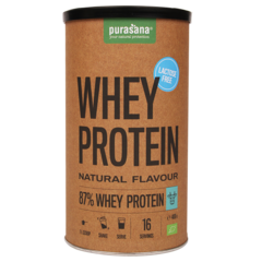 Purasana Whey Protein Natural Lactosevrij Bio - 400g
