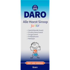Daro Alle Hoest Siroop Junior Drop-Kers-Winegum (150ml)