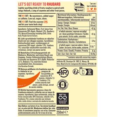 Afbeelding 2 voor Lightly Sparkling Raspberry Rhubarb Drink - 250ml